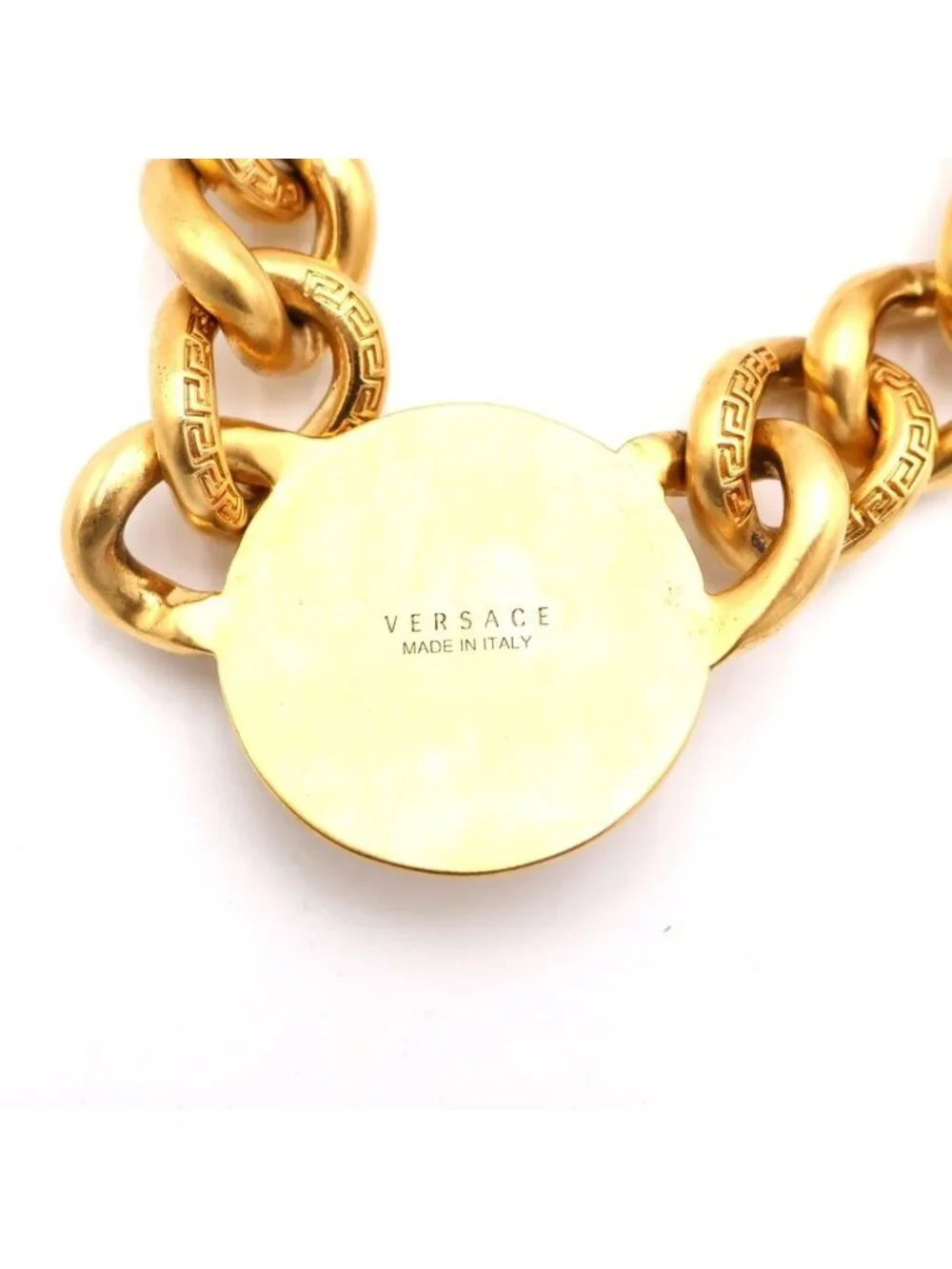 Versace Medusa Chain Necklace Choker Gold